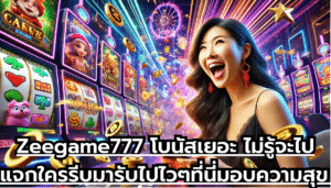 Zeegame777 โบนัสเยอะ ไม่รู้จะไปแจกใคร รีบมารับไปไวๆ ที่นี่มอบความสุข พร้อมกับรางวัล