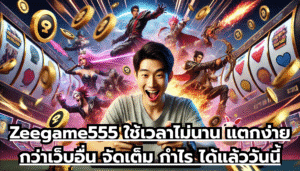 Zeegame555 ใช้เวลาไม่นาน แตกง่ายกว่าเว็บอื่น จัดเต็ม กำไร ได้แล้ววันนี้