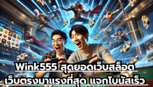 Wink555 สุดยอดเว็บสล็อต เว็บตรงมาแรงที่สุด แจกโบนัสเร็ว เกมเล่นสนุกผ่านมือถือ ได้เงินจริง
